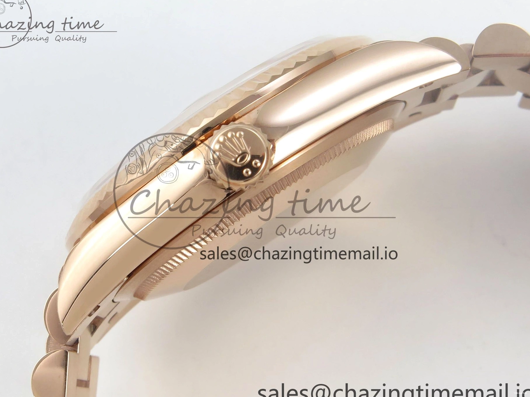 KF President 36 Weight) Day A2836 1:1 Edition Bracelet Date RG Best Crystal (Gain 128235 Dial on Silver 0125